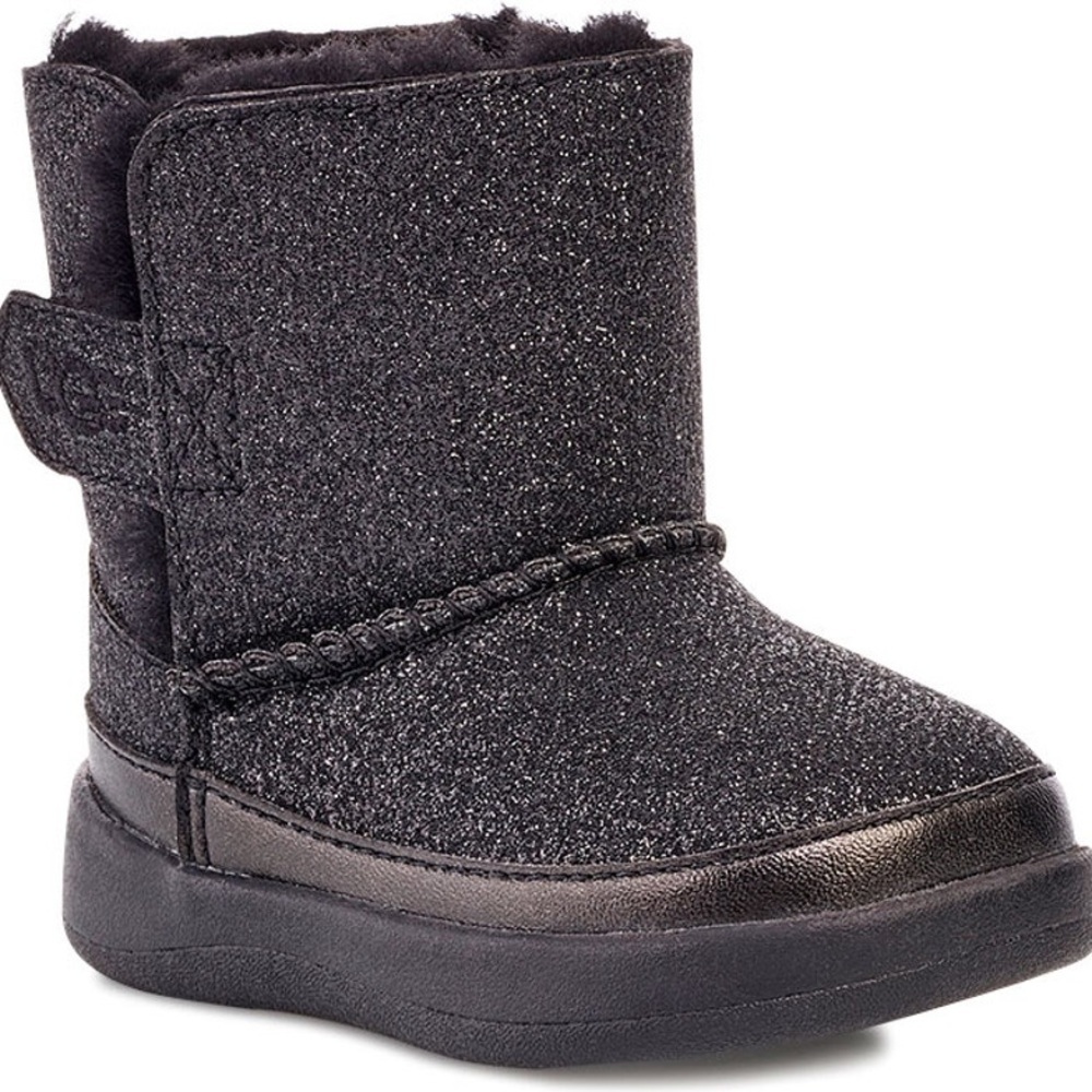 UGG Kids Keelan Glitter Black Bootie Infant Toddler Size 6 1104652T